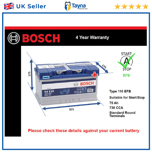 Efb battery fits - efb, dodge