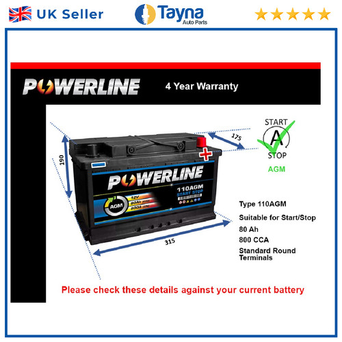 Agm battery fits - battery, dodge