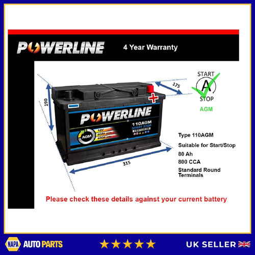 Agm battery fits dodge ram - battery,