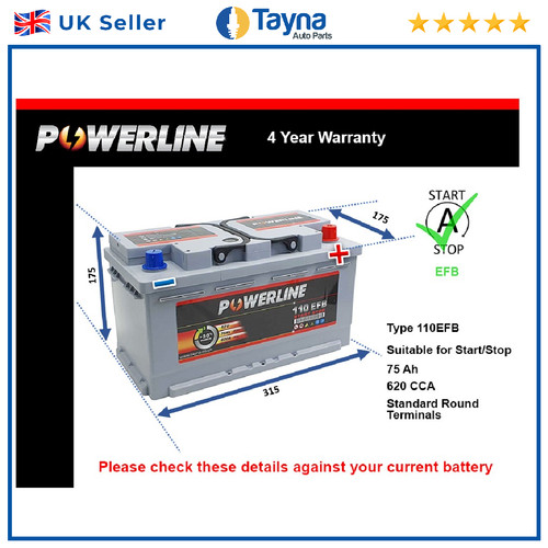 Efb battery fits dodge - efb,