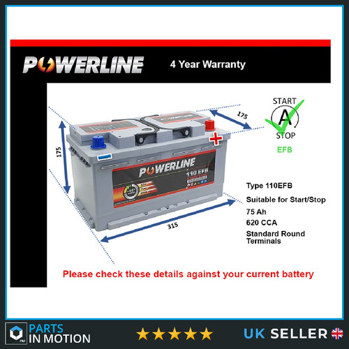 Efb battery fits dodge - efb,