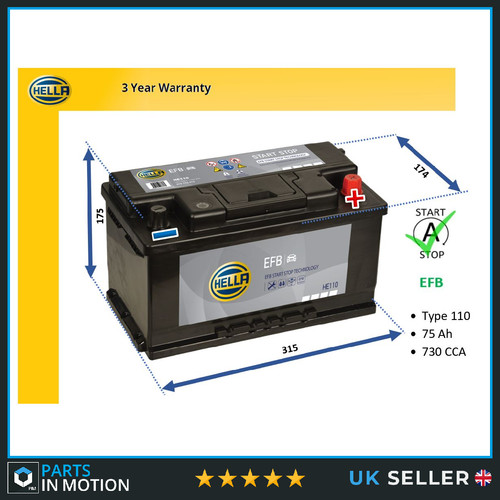 Efb battery fits - fits, dodge