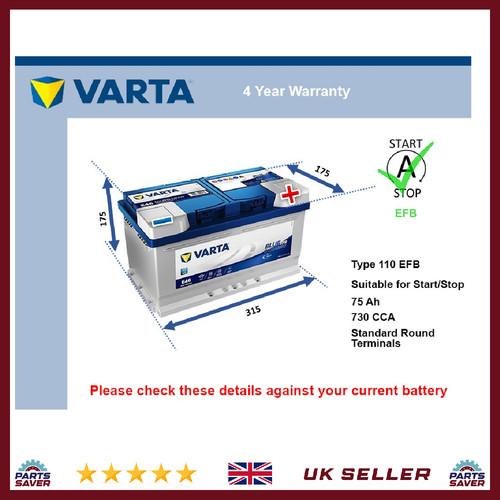 Efb battery fits dodge - efb,