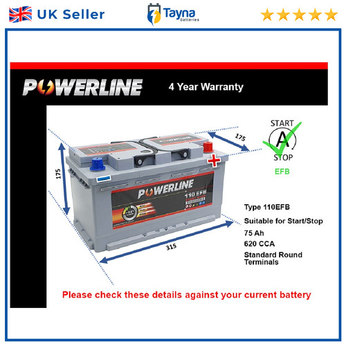 Efb battery fits dodge - efb,
