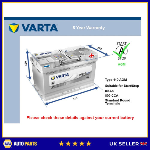 Agm battery fits - battery, dodge