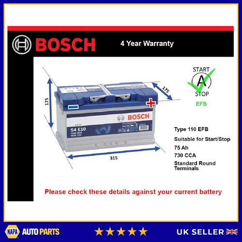 Efb battery fits - fits, dodge