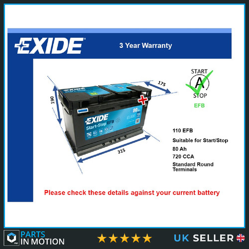 Efb battery fits dodge - fits,